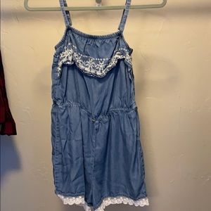 Adjustable Jean romper